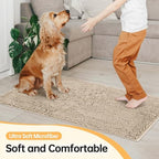Absorbent Dog Door Mat for Muddy Paws, Trap Dirt Front Door Mat Indoor Entrance - Image 3