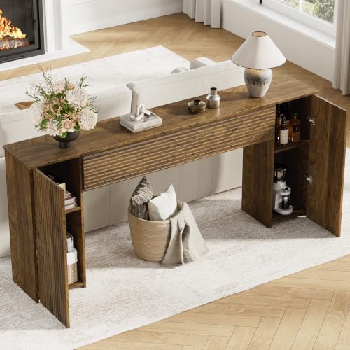 FABATO 70.8” Fluted Long Console Table - Image 4