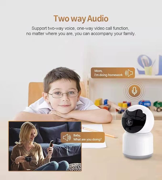 Home Security Camera, Tuya 3MP Indoor Pan-Tilt Smart Camera - Image 3
