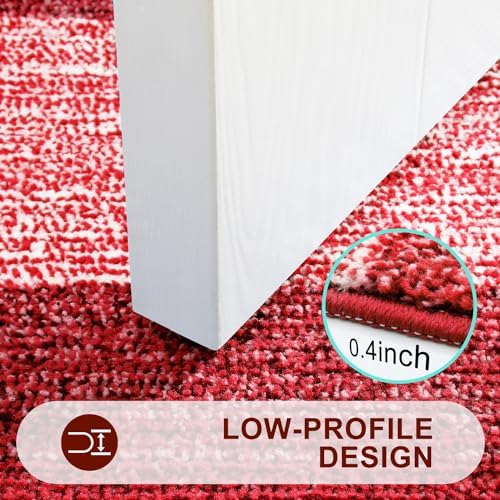 Kitinjoy Indoor Outdoor Door Mat, 44x24 Non-Slip Dirt Trapper Doormats - Image 4