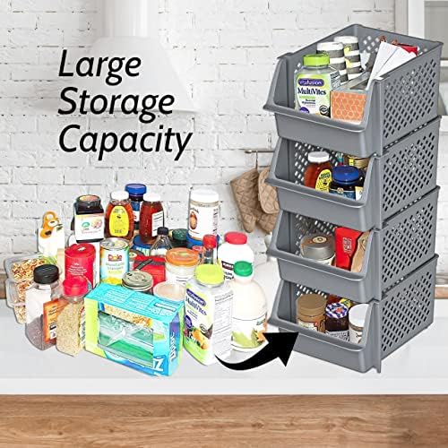 Skywin Stackable Storage Bins Open Front - Image 3