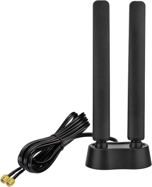 Eightwood 9dBi WiFi 6E Antenna Tri-Band 6GHz 5GHz 2.4GHz Magnetic Base WiFi by Eightwood