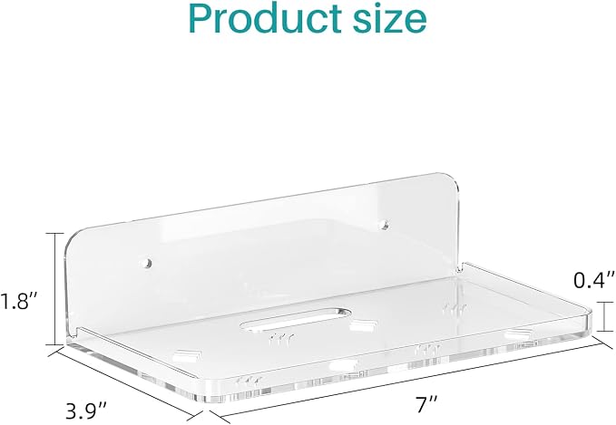 Wall Mount Floating Shelves for 2 Pcs Security Baby Camera Shelf Mini Speaker - Image 7