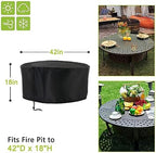 420D Fire Pit Cover 42" D x 18" H fit - Image 2