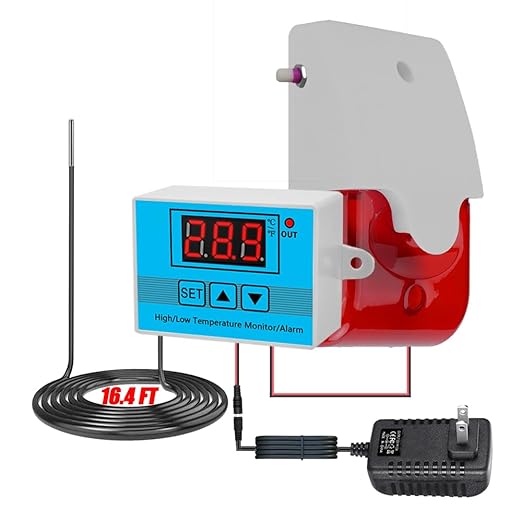 12V High/Low Temperature Monitor, Temperature Sensor by CSRBUY