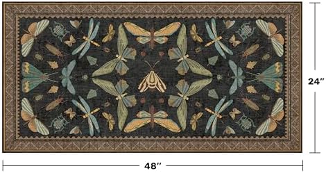 Small Black Entryway Runner Rug - Image 2