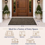 Yimobra Extra Large Front Door Mat, Floral Outdoor Mat - Image 2