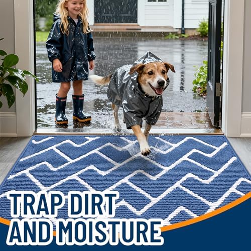 OLANLY Front Door Mat 40x32, Low-Profile Easy Clean Doormat - Image 2
