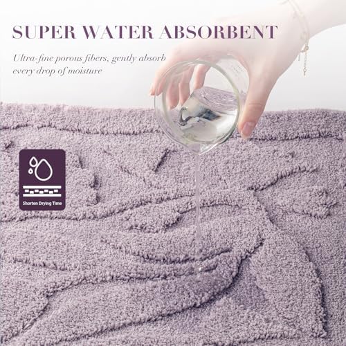 BSICPRO Large ‌Bathroom Runner, 24x47 Floral Bath Mat - Image 4