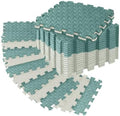 18 Pcs EVA Foam Floor Tiles, Puzzle Exercise Mat Set by Haulcove