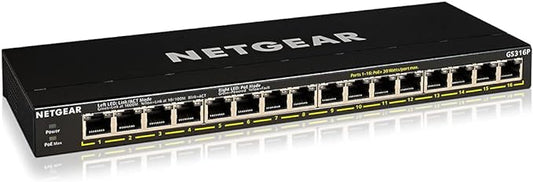 NETGEAR 16-Port PoE+ Gigabit Ethernet Unmanaged Essentials Switch - by NETGEAR