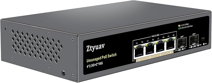 6 Port Unmanaged 2.5G PoE Switch by ProfessionalNetworkSwitchManufacturer
