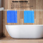Retractable Clothesline Kit, Wall Mounted Automatic Folding Laundry Rack - Image 5