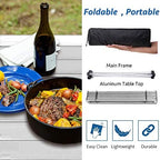 Grope Small Folding Camping Table, Aluminum Beach Table - Image 6