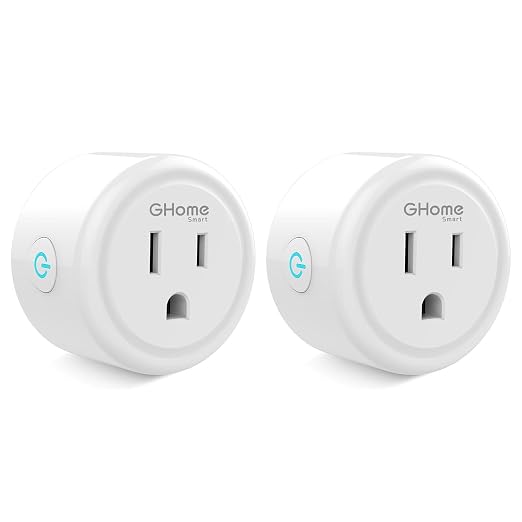 GHome Smart Plug Mini, WiFi Smart Outlet Plug Works by GhomeSmart