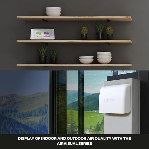 IQAir AirVisual Air Quality Monitor Bundle, Swiss-Designed Indoor & Outdoor - Image 5