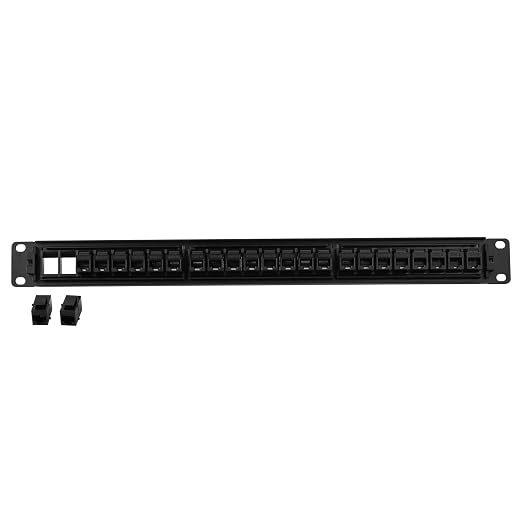 1 Pack 24-Port Cat6 Patch Panel - 10G Ready Rack-Mountable 1U Network Panel - Image 3
