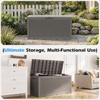 Outdoor Storage Box Waterproof, 100 Gallon Deck Box - Image 6