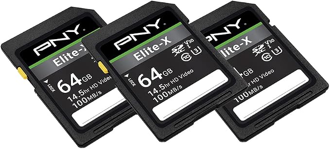 PNY 64GB Elite-X Class 10 U3 V30 SDXC Flash Memory Card - Image 2