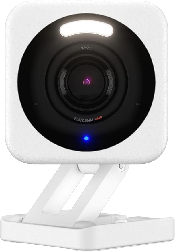 WYZE Cam v4, 2.5K QHD WiFi Indoor/Outdoor Smart Home Security Camera, Pet/Baby by Amazon+Renewed