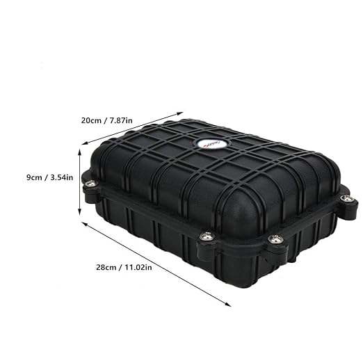 Outdoor Rated Fiber Optic Splice Enclosure | Waterproof | Black Stainless Steel - Image 6