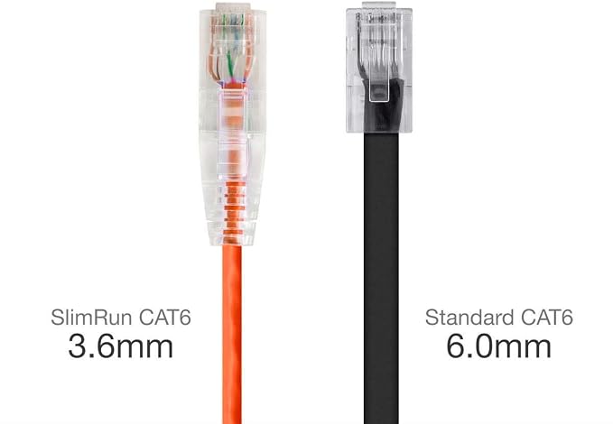 Monoprice Cat6 14ft Orange Component Level Patch Cable UTP 28AWG 550MHz Pure - Image 2