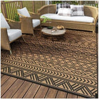 MontVoo Outdoor Rug Carpet Waterproof 6x9 Outdoor Patio Rug Mat Reverisble by MontVoo
