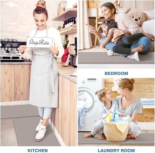 StepRite Kitchen Mats for Floor, 2-Piece Anti-Fatigue Kitchen Rugs - Image 6