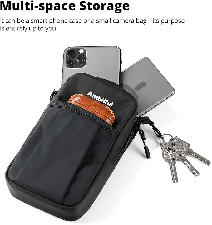 AMBITFUL Compact Sports Camera Bag, Shoulder Strap Storage Case, 3.94 x 1.57 x - Image 5