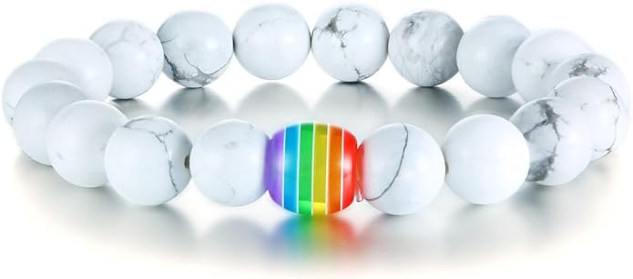Nanafast Titanium Stainless Steel Rainbow LGBT Pride Bracelet Handmade Braided - Image 5