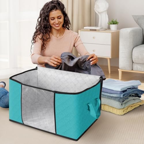 Fab totes 10 Pack Storage Bags for Clothes Blanket Storage Bins - Image 3