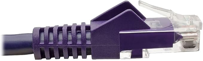 Tripp Lite Cat6 Gigabit Ethernet Snagless Molded Patch Cable UTP Purple RJ45 - Image 4