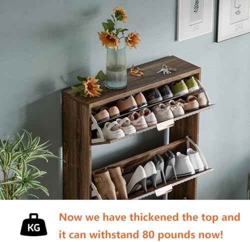 Shoe Cabinet Storage, Modern Freestanding Organizer - Image 3
