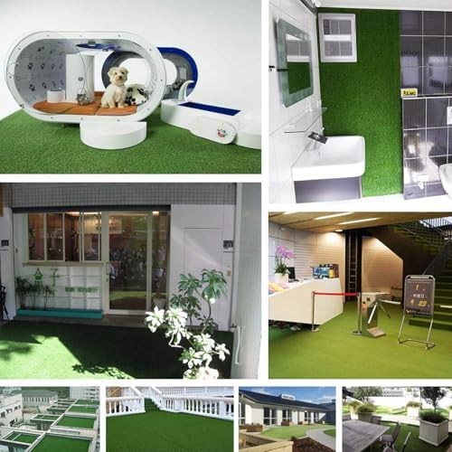 Artificial Grass Rug 8FTx76FT Synthetic Grass Turf Rug Indoor Outdoor Garden - Image 7