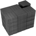 216 PCS Plastic Interlocking Deck Tiles by SkillMaid