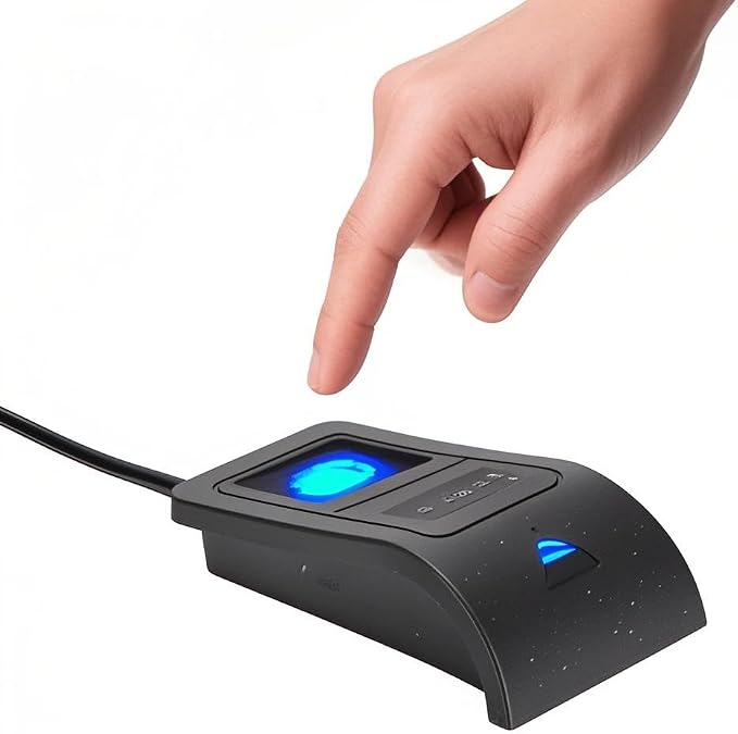 ZJchao USB Fingerprint Reader Scanner, Mini Key Reader and Attendance Machine by ZJchao