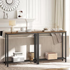 YATINEY Narrow Console Table, 2-Tier Small Sofa Table, 29.5" Thin Entryway - Image 2
