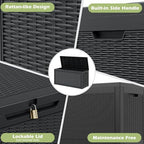 KAMABOKO Outdoor Storage Box, 65 Gallon Deck Box Outdoor Waterproof - Image 4