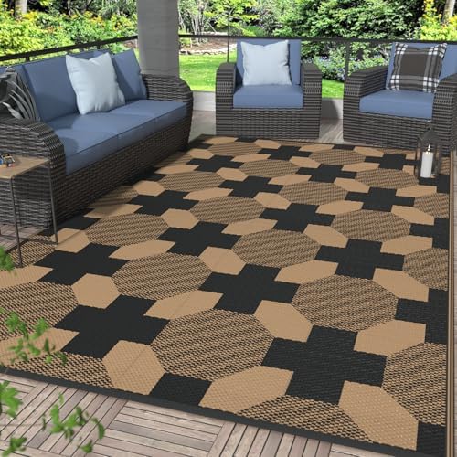 GENIMO Outdoor Rug, Waterproof Plastic Rugs by GENIMO