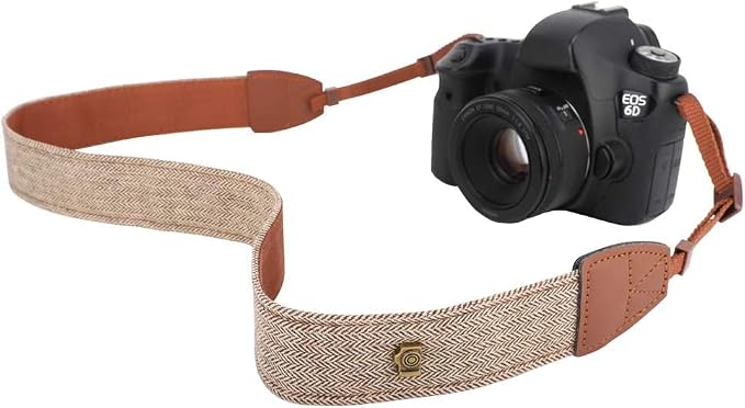 MoKo Camera Strap, Premuim Cotton Canvas Braided Adjustable Universal Sling by MoKo