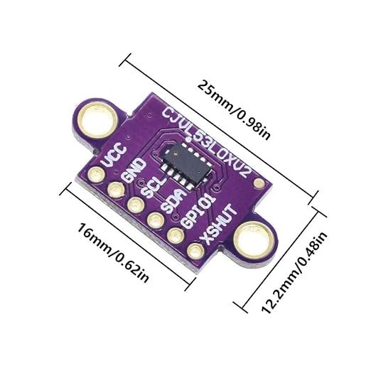 ACEIRMC VL53L0X Time-of-Flight Laser Ranging Sensor Breakout 940nm GY-VL53L0XV2 - Image 3