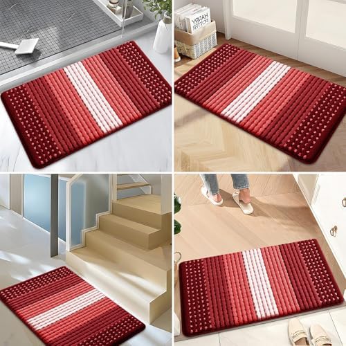 Kitinjoy Indoor Outdoor Door Mat, 40x32 Non-Slip Dirt Trapper Doormats - Image 6