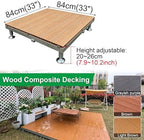 Patio Raised Deck Platform 84x84cm, Modular Floating Deck Kit - Image 2