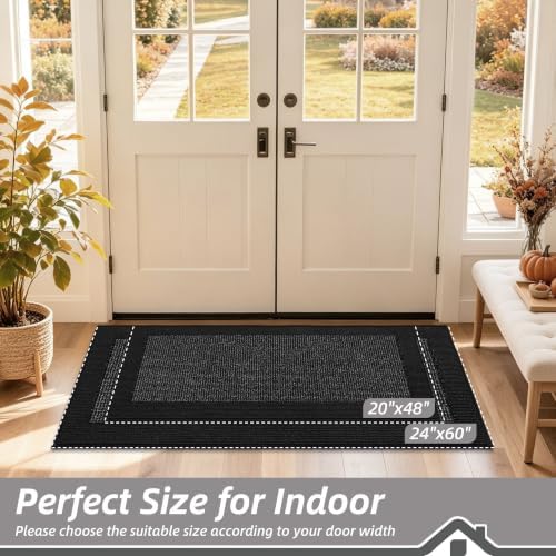 BEQHAUSE Indoor Door Mat 24" x 60", Dirt Trapper Door Mats - Image 2