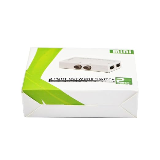 iKKEGOL Mini 2-Port RJ45 Network Key-Press Switch Splitter Selector Box 100M - Image 7