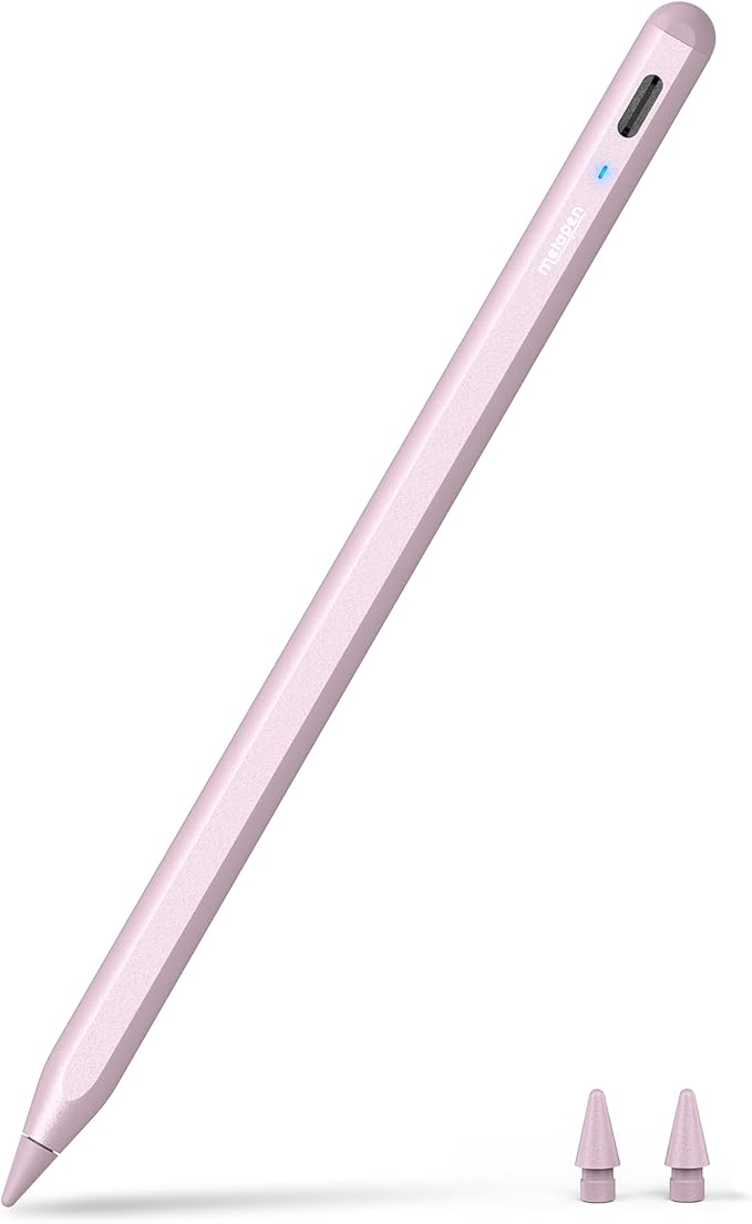 Metapen Pencil A8 for Apple iPad 2018-2026, Palm Rejection, Pixel Precision by metapen
