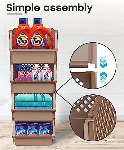 Skywin Stackable Storage Bins Open Front - Image 3