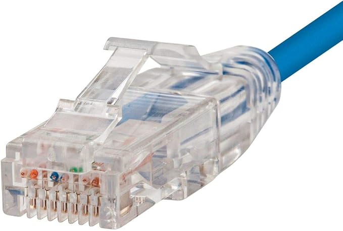 Monoprice Cat6 2ft Blue Component Level Patch Cable UTP 28AWG 550MHz Pure Bare - Image 3