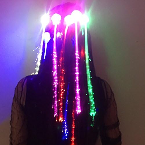 LED Flashing Fiber Optic Hair Accessories - Image 2