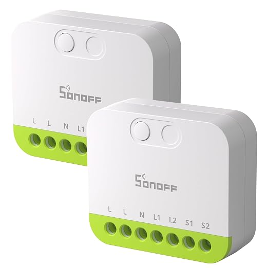 SONOFF MINI Duo 2-Channel Zigbee Smart Switch, Zigbee 3.0, 16A Total Load by SONOFF